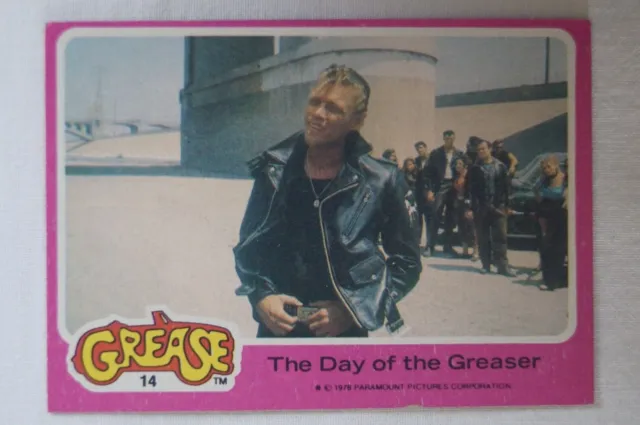 Grease - Classic Paramount Movie Scene Collector Card - The Day of The Greaser