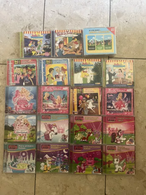 19x CD Kinder Hörspiel Sammlung - Bibi Blocksberg Bibi Tina Filly Barbie Monika