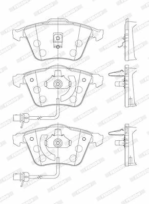 Series Front Brake Pads FERODO Audi A6 4B5-4B2 FDB1407 From 98 A 2005