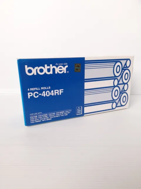 Brother Genuine PC-404RF Fax 4 Refill Rolls Pack->FAX-645/685MC/727/817/827