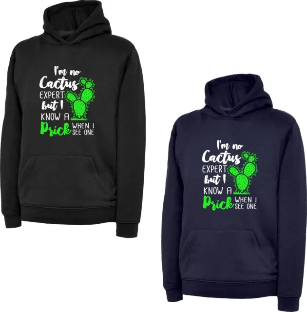 I'm Not Cactus Expert But I Know A Prick Hoodie Offensive Rude Joke Hood Top