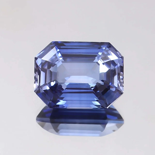 Saphir Bleu De Ceylan Naturel - 12x10 Mm - Coupe Radiant (Radiant) - Loupe Propre - Traité à La Chaleur - Neuf