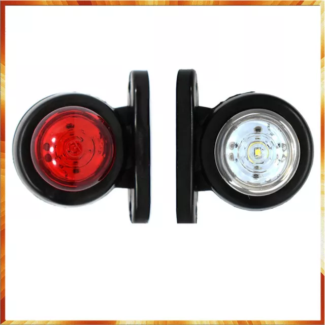 2 x LED 12V 24V FEUX DE GABARIT AVANT ARRIERE COTE POUR REMORQUE CARAVANE