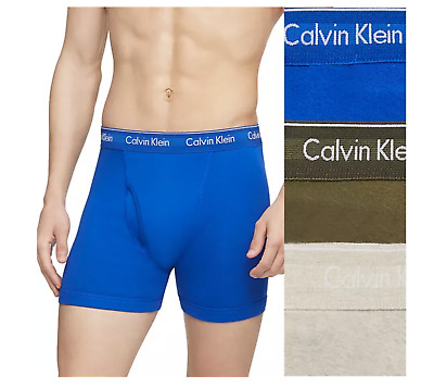 Set di 3 slip in cotone con logoCalvin Klein in Cotone da Uomo colore Grigio Uomo Abbigliamento da Intimo da Mutande boxer 