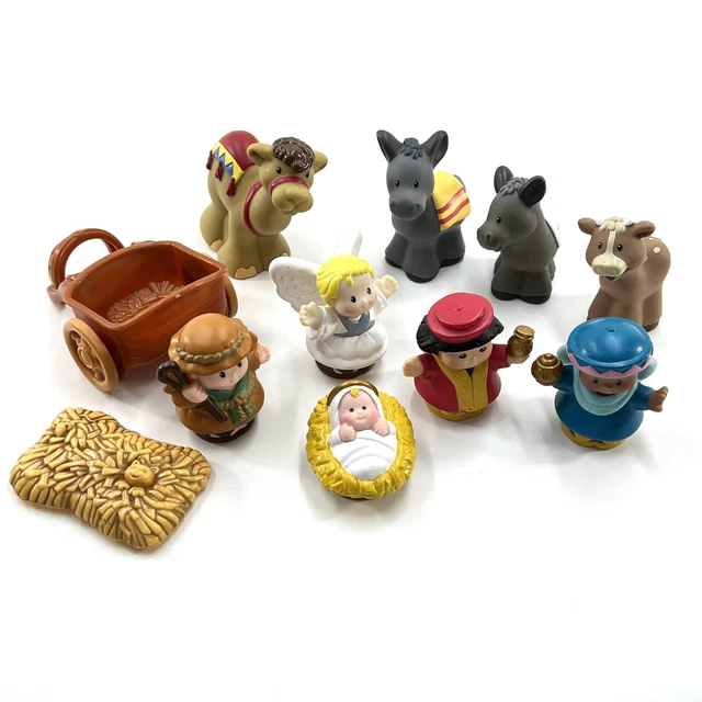 FISHER PRICE LITTLE People Nativity Set figures lot of 11 Replacement