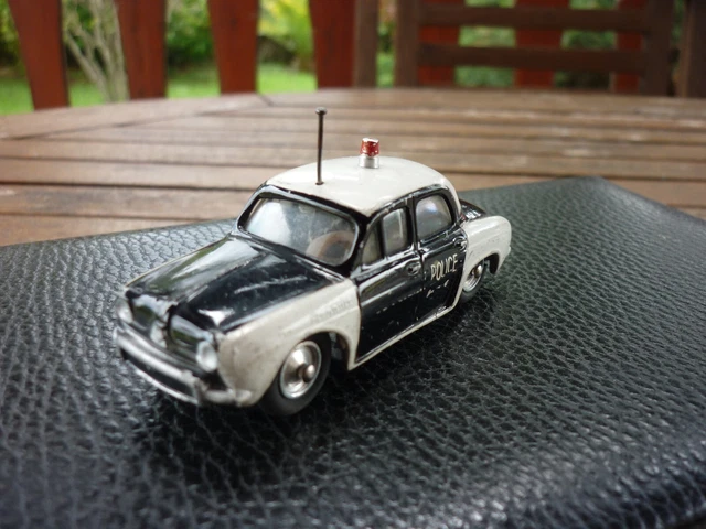 Miniature Renault Dauphine Police CIJ 1:43 - Fabriquée En France, Années 1960, Occasion
