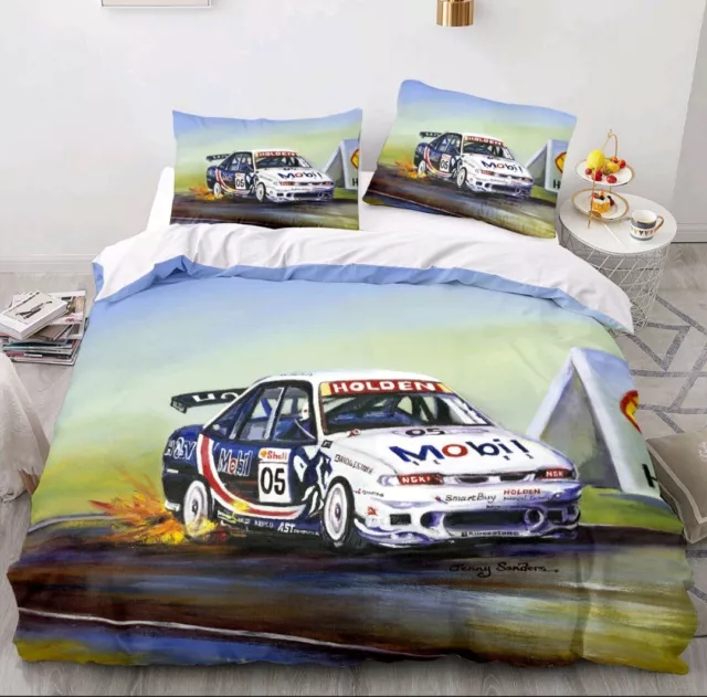 Peter Brock 05 Commodore Queen Bed Quilt Cover Set HOLDEN HSV Commodore Bathurst