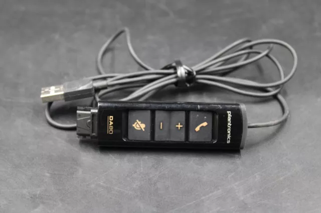 Plantronics DA80 USB Audio Processor For Telephone Headset TESTED