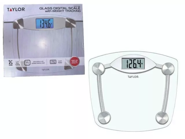 Taylor Digital Glass Chrome Bathroom Scale, COSTCO#1780080