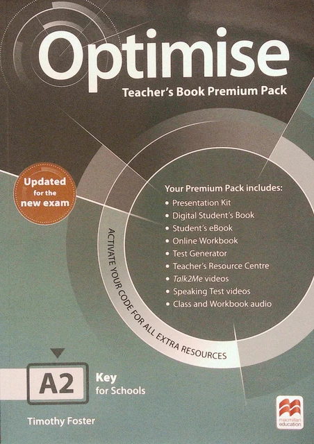 Macmilan Book MACMILLAN OPTIMISE A2 Teacher's Book Pack PREMIUM with Extra Resources ...
