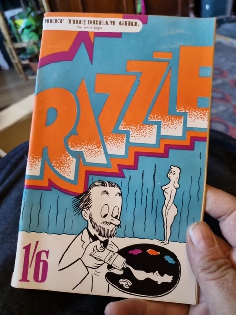 Retro Razzle Magazines VINTAGE GEORGE DAVIES Pin Up. Razzle. Issue No 8 £19.99 - PicClick UK