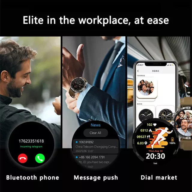 Smartwatch para hombres smart reloj nfc impermeable deporte gps bluetooth reloj llamada hombre 2