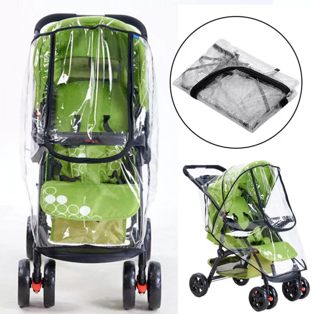 Universal Pram Buggy Rain Cover AU for Pushchair Stroller Weather Shield