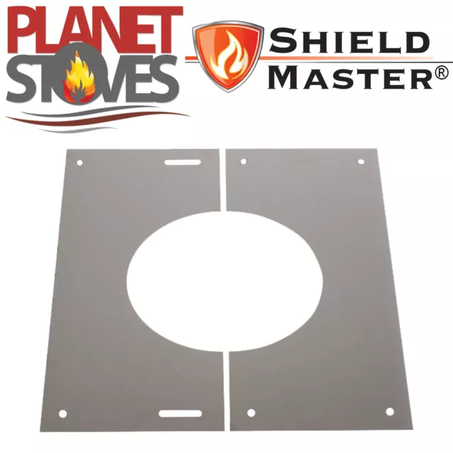 Twin Wall Flue Pipe Stainless Steel Finishing Plate 30-45 Degree