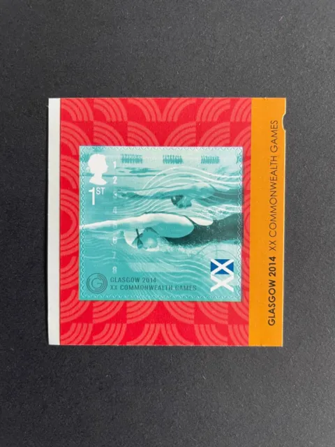 PM43 Commonwealth Games Glasgow - 1st Class Comm. Stamp from Booklet, SG3625, R