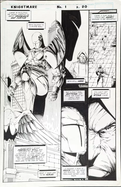 ORIGINAL ART, KNIGHTMARE #1 p.4 Marat Mychaels, Vey LIEFELD 1995 IMAGE (A# 1965)