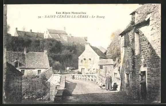 CPA Saint-Ceneri-le-Gerei, Le Bourg