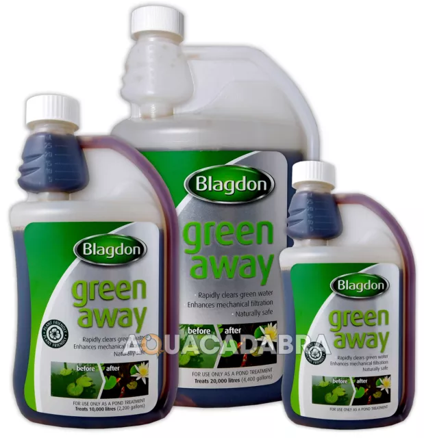 Blagdon Green Away Pond Algae Cloudy Water Treatment Interpet Harmless To Fish