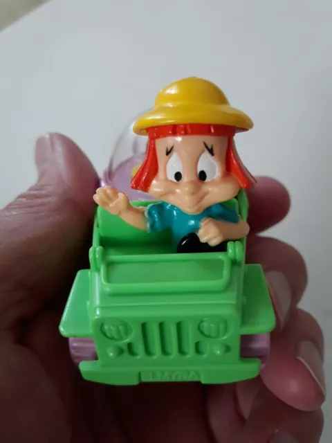 1992 Tiny Toons Animaniacs Elmyra in Green Car McDonalds Toy jeep green toy bl