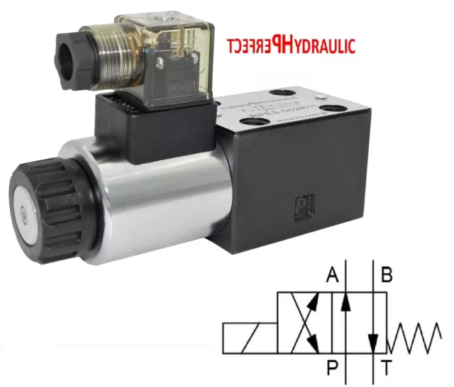 4/2 Wegeventil Magnetventil 12V Hydraulik NG10 Cetop5 4WE10D RPE4-102R11