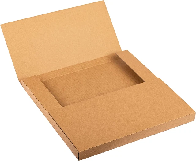 LP Mailers 13"L X 13"W X 1"H Vinyl Records Shipping Boxes, Multi-Depth Corrugate