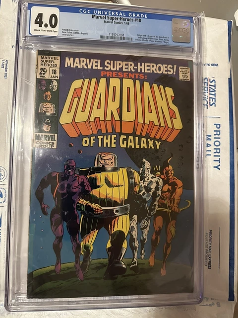 Marvel Super-Heroes #18 CGC 4.0 Origin & 1st app of Guardians of the Galaxy