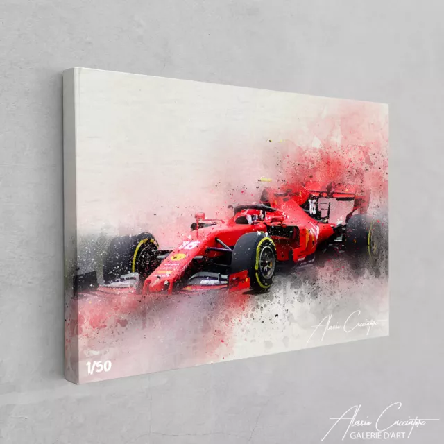 Formule 1 Peinture Abstraite Contemporain F1 Cadre Photo Poster Toile Decoration