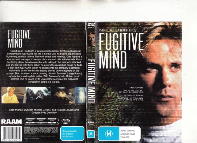 FUGITIVE MIND-1999-[MICHAEL DUDIKOFF]-RAAM Multimedia-Movie RM-DVD $35. ...