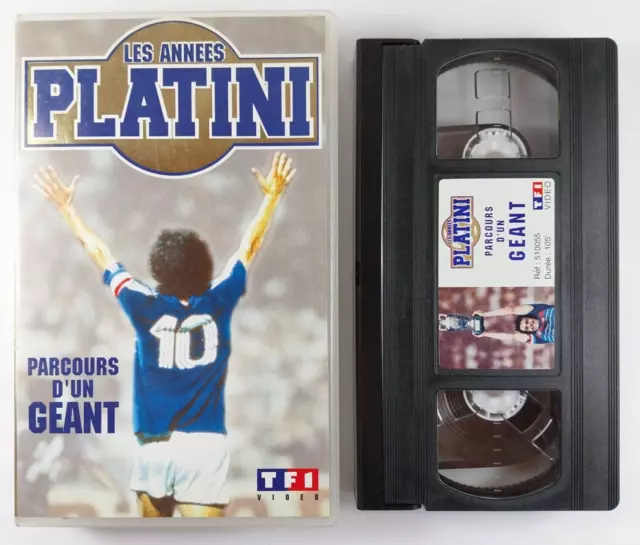 Cassette VHS Football Les Années Michel Platini Parcours d'un Géant VHS Secam VF 3