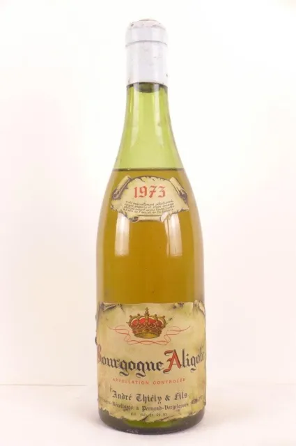 aligoté andré thiély et fils (niveau bas) blanc 1973 - bourgogne