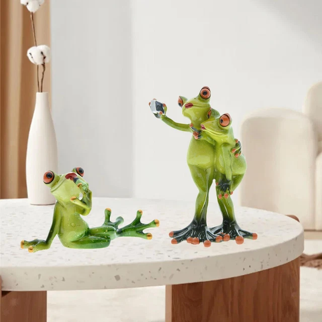 Rana Solare Decorativa Per Giardino - Luce A Ombrello, Impermeabile IP65, Resina - Foto 3