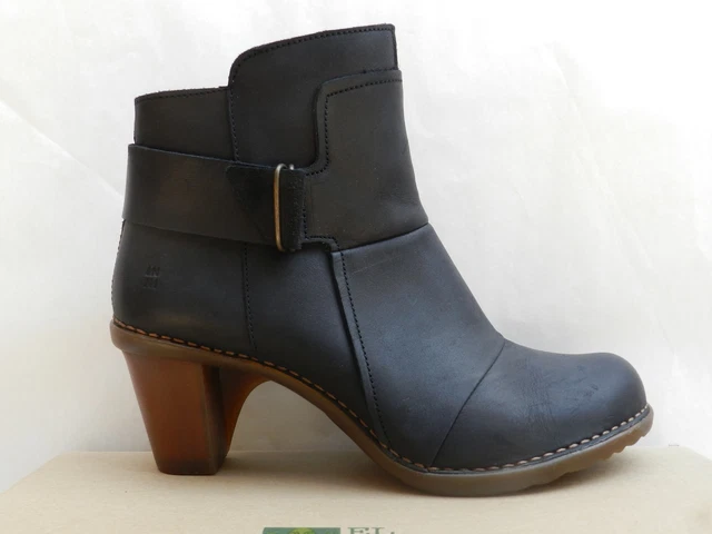 El Naturalista Duna 566 Chaussures Femme 42 Bottines Bottes Bottillon Noir Neuf