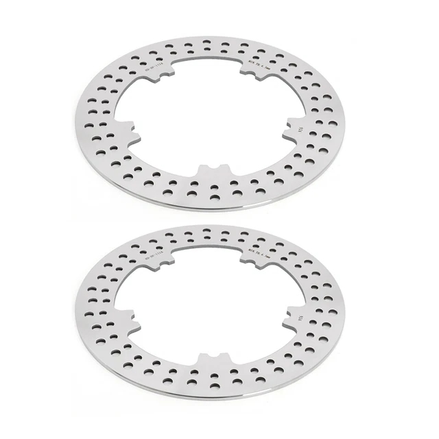 2x Poli Disques de frein Avant pr Harley FXDBB Dyna VRSCR 1130 Street Rod 06-21 2