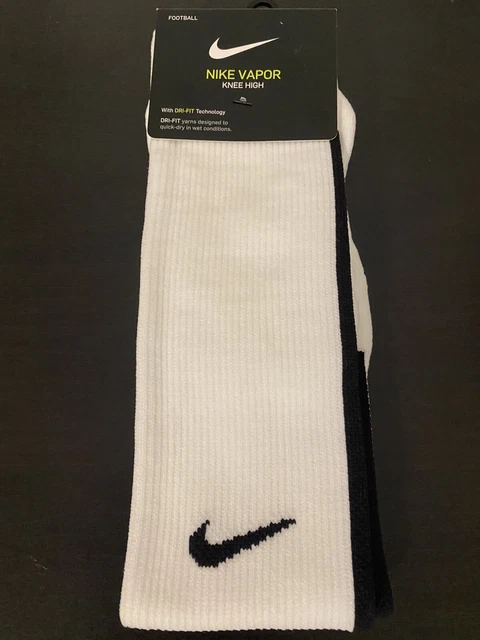 Nike Vapor Knee High Socks Dri-Fit White