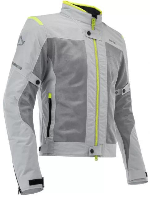 Acerbis Ce Ramsey Ventilé Veste Gris Jaune XL Veste Enduro Offroad