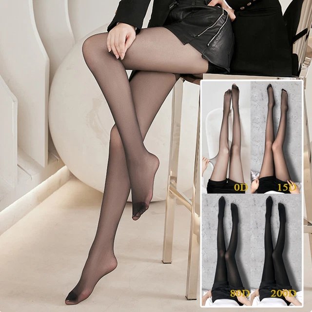 Collants Ultra-minces Brillants Avec Entrejambe Ouvert - Neufs Avec étiquettes, Taille Unique