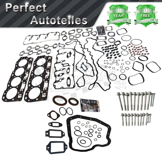 Head Gasket Set w/ Bolts For 2004-2010 Chevrolet GMC Sierra 2500 3500 Hd 6.6L