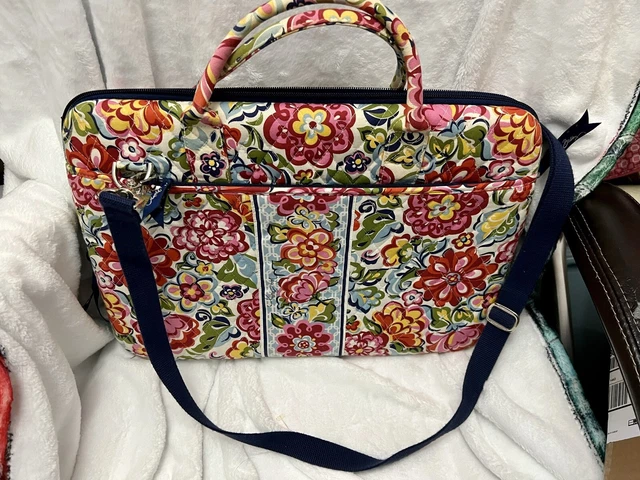Vera Bradley 17" Hard Shell Computer Laptop Case  w/Strap, Hope Garden Pattern