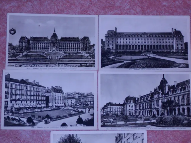 5 Anciennes Cartes Postale Rennes Ille Et Vilaine 35 Bretagne