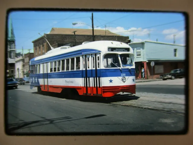 1976 SEPTA Allegheny Avenue Trolley Philadelphia PA 35mm Kodachrome Photo Slide