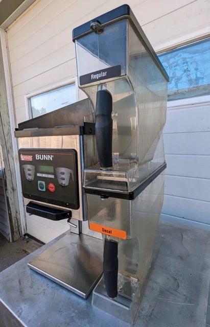 Bunn Grinder MHG Double Removeable Hoppers Commercial Coffee Grinder $1600!