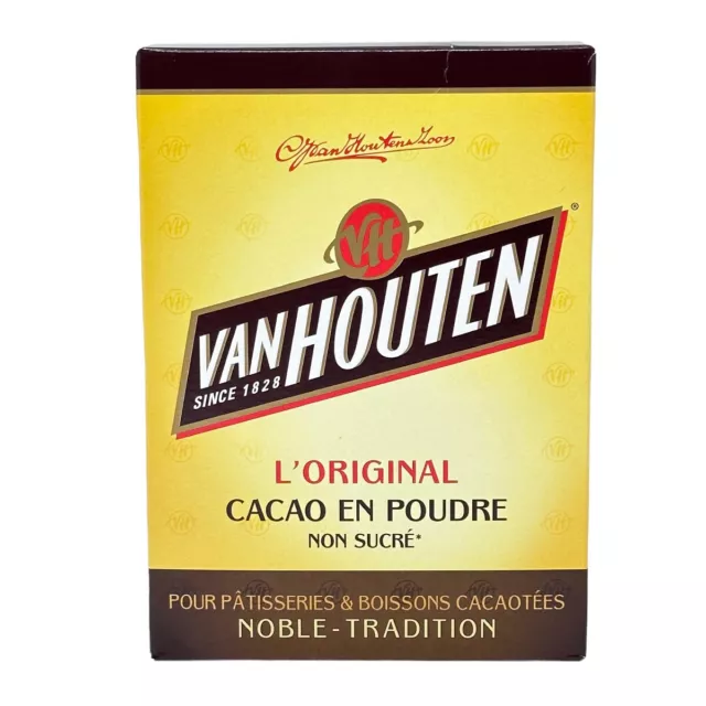 VAN HOUTEN L'ORIGINAL 100% PUR CACAO Kakao non Sucré kein Zucker 250 Gramm 3