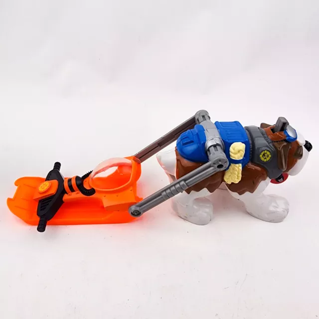 Fisher Price Rescue Heroes St Bernard Wind Chill Dog with Sled 2000