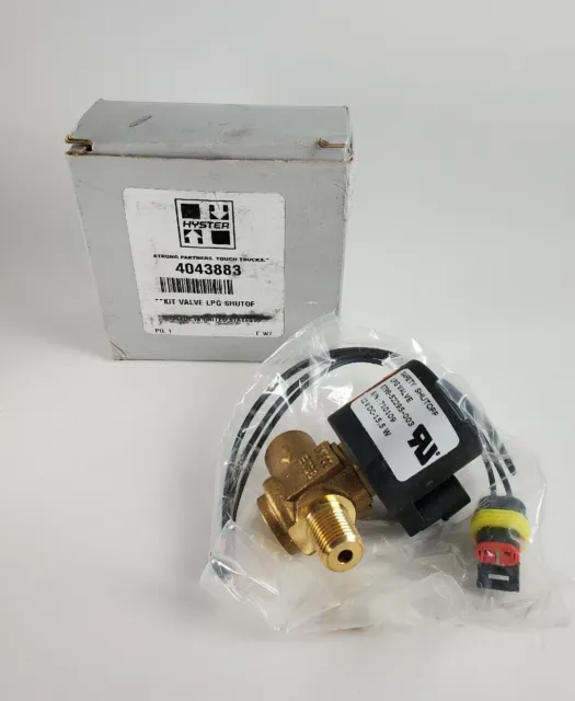 Genuine OEM Hyster 4043883 LPG Fuel Lockoff Valve Solenoid Electric Kit