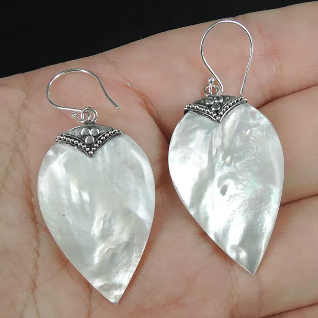 Boucles d'oreilles bijoux en forme de poire en argent sterling 925, MOPE-19