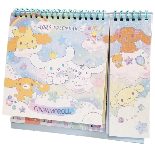 20242025 SANRIO CINNAMOROLL Dog Desk Top Calendar Schedule Planner w