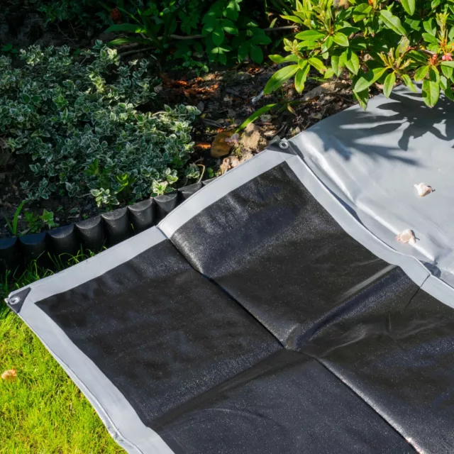 3m x 3m Waterproof 310GSM Extra Heavy Duty Tarpaulins Ground Sheet Cover Tarp