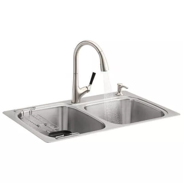 Kohler Pro Function Sink Set Kit Top Mount Double Sink 75791-2PC-NA