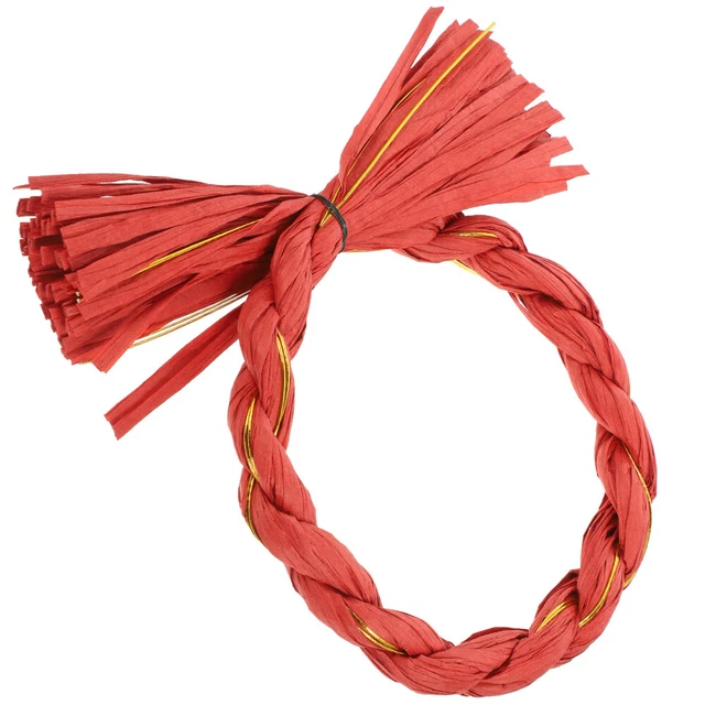DIY Wreath Accessory Straw Ornaments Wall Paper Window Decorate