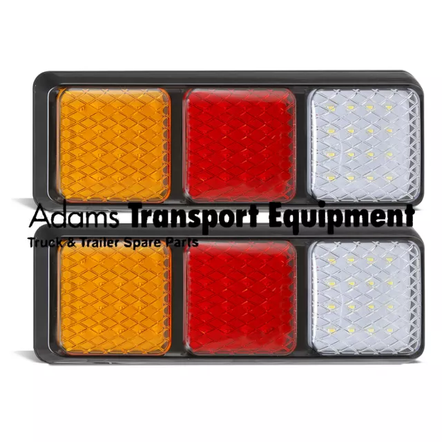 LED Autolamps 2x 282ARWM Stop/Tail/Ind/Rev Lamps 12/24V